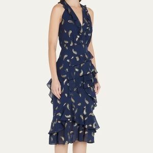 SALONI | Midi Annisa Tiered Asymmetrical